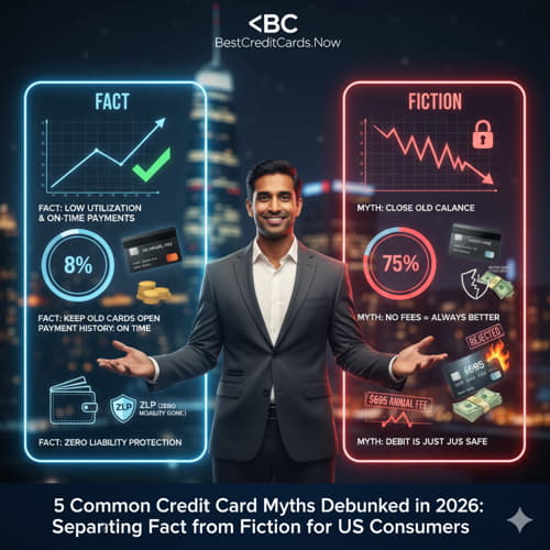 5 Common Credit Card Myths Debunked in 2026: Separating Fact from Fiction for US Consumers