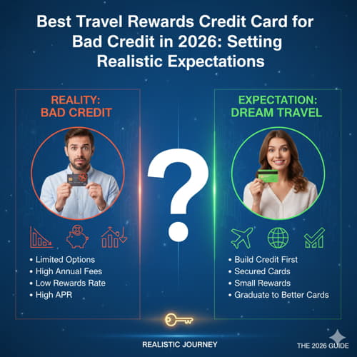 Best Travel Rewards Credit Card for Bad Credit in 2026: Setting Realistic Expectations
