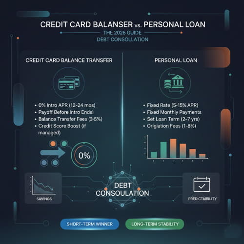 Credit Card Balance Transfer vs Personal Loan: The 2026 Guide to Debt Consolidation