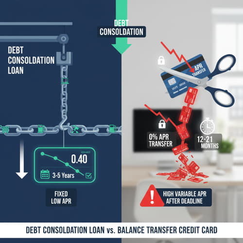 Debt Consolidation Loan vs Balance Transfer Credit Card: The 2026 Ultimate Comparison