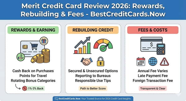 Merit Credit Card Review 2026: Rewards, Rebuilding & Fees - BestCreditCards.Now